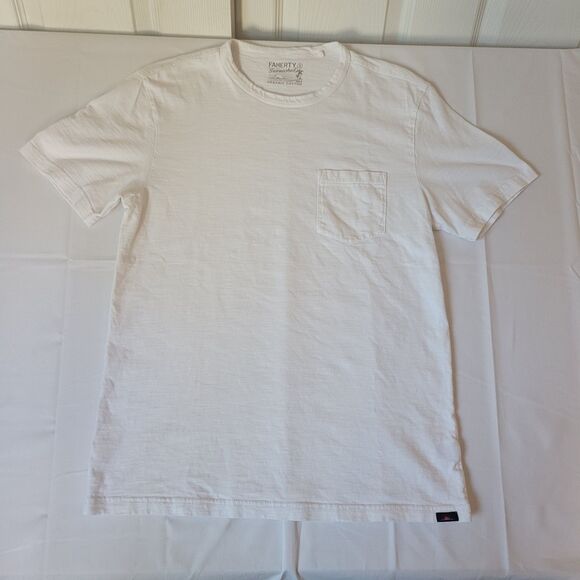 Faherty Other - Faherty Sunwashed Organic Cotton T-Shirt White Size S Crew Neck Soft Tee